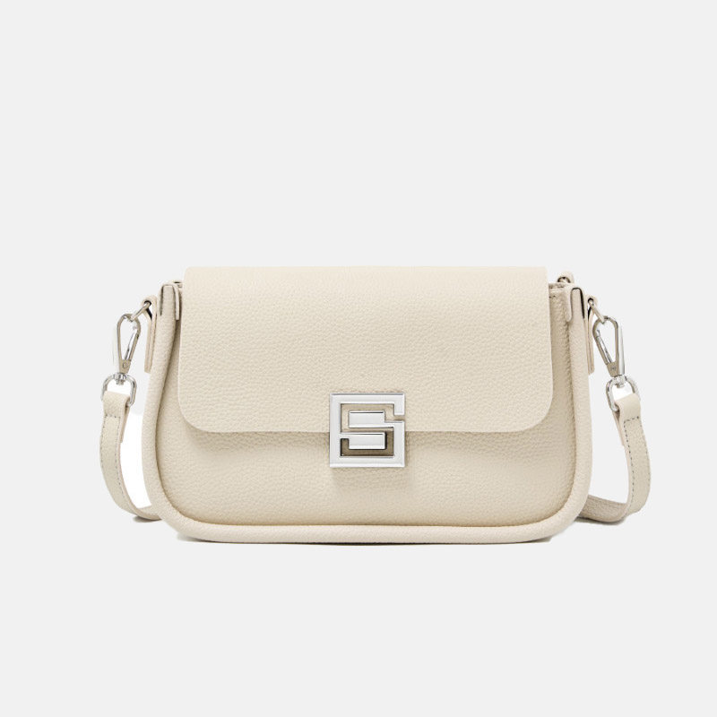 Sac à bandoulière magnétique en cuir véritable pour femmes