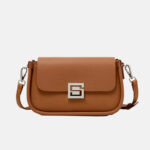 Sac à bandoulière magnétique en cuir véritable pour femmes