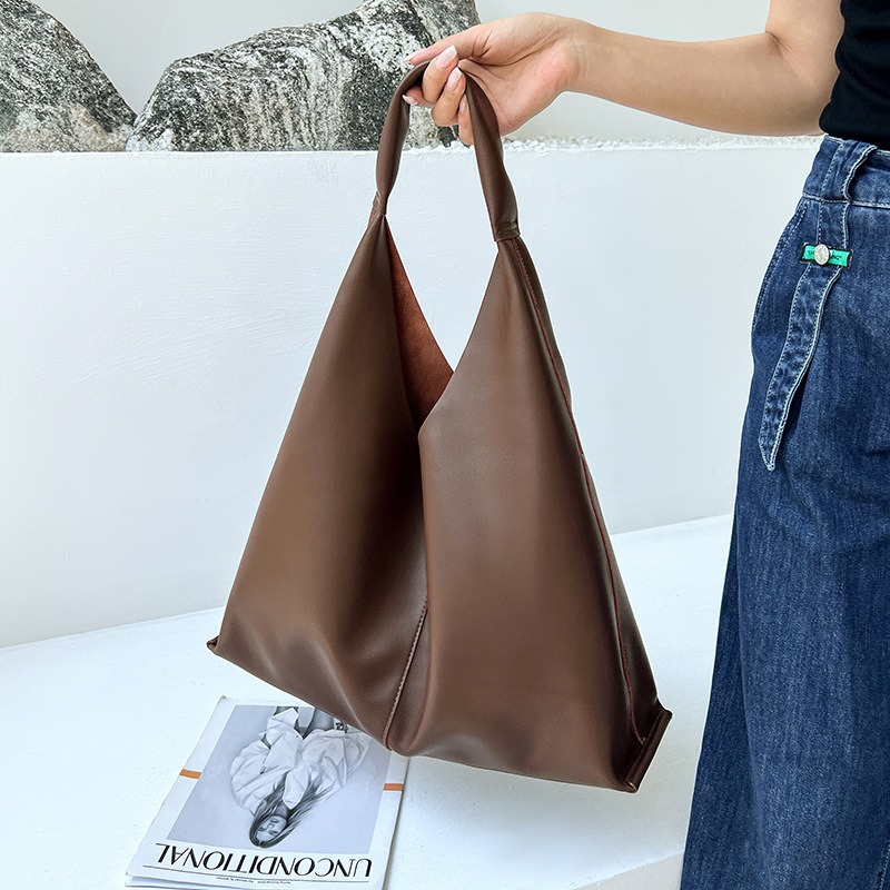 Women's Genuine Leather Minimalist Hobo Bag