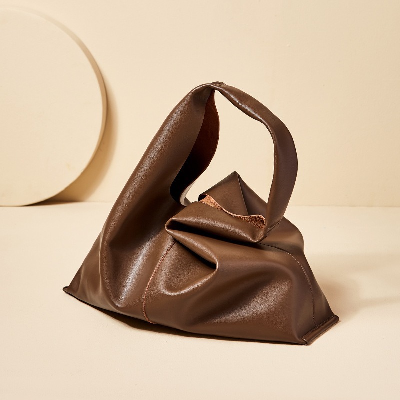Women's Genuine Leather Minimalist Hobo Bag