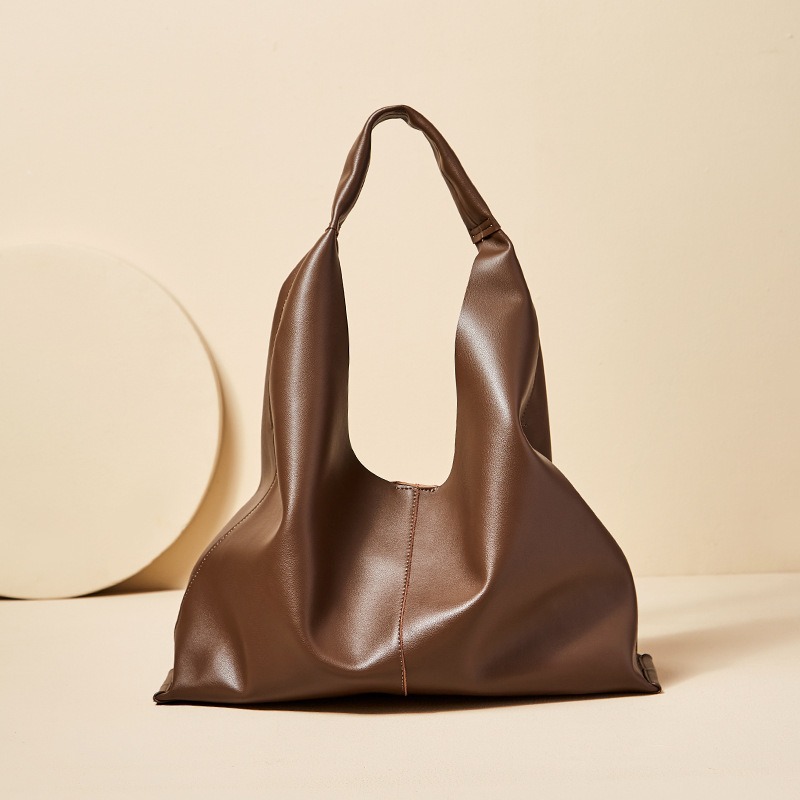 Women's Genuine Leather Minimalist Hobo Bag
