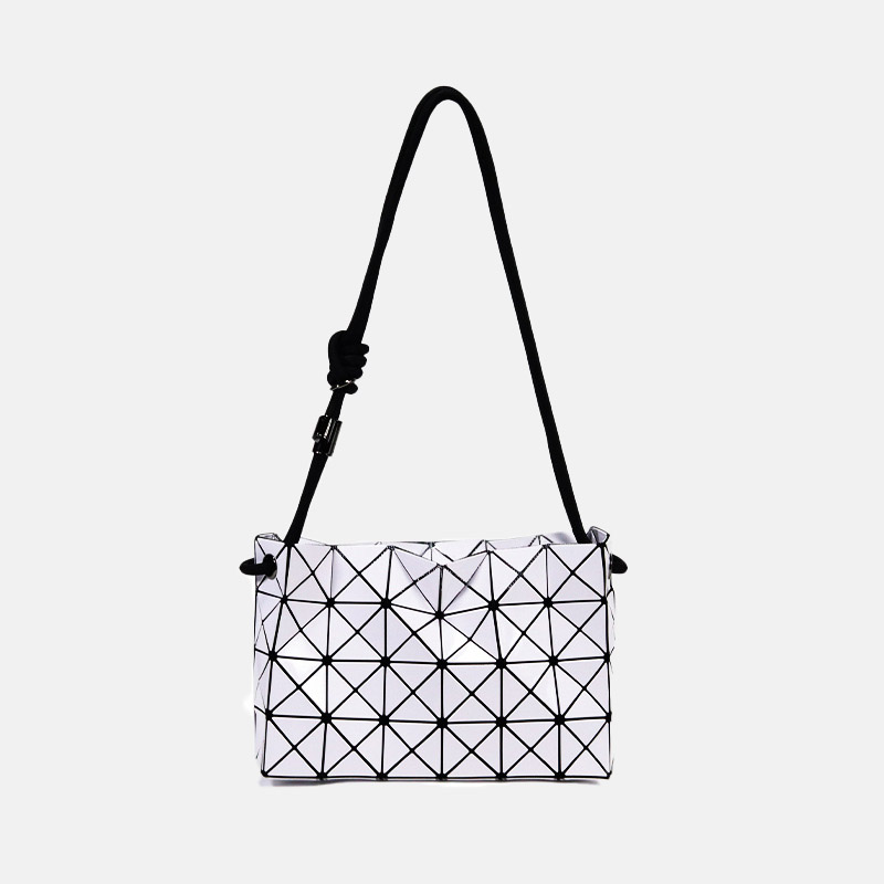Sac à bandoulière Minimalist Quilted Drawstring Crossbody pour femmes