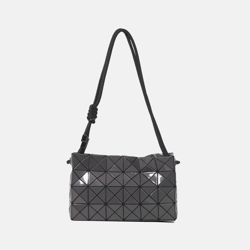 Minimalistische gesteppte Damen Umhängetasche mit Kordelzug