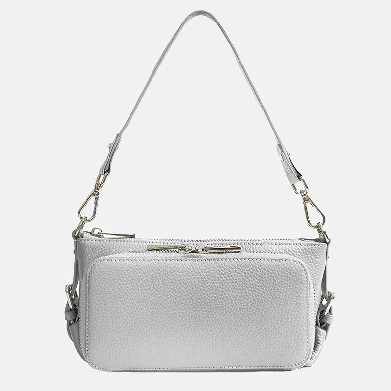 Women's Minimalist Top-Grain Leather Crossbody Shoulder Bag