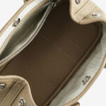Women's Minimalist Full-Grain Leather handle Tote Bag With Crossbody Strap