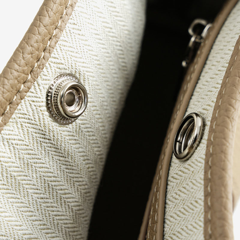 Women's Minimalist Full-Grain Leather handle Tote Bag With Crossbody Strap