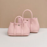 Women's Minimalist Full-Grain Leather handle Tote Bag With Crossbody Strap