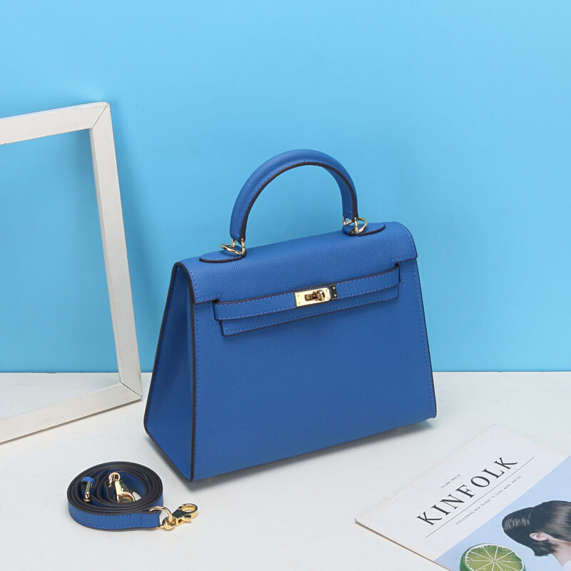 Sac à main en cuir Epsom pour femmes, quincaillerie dorée