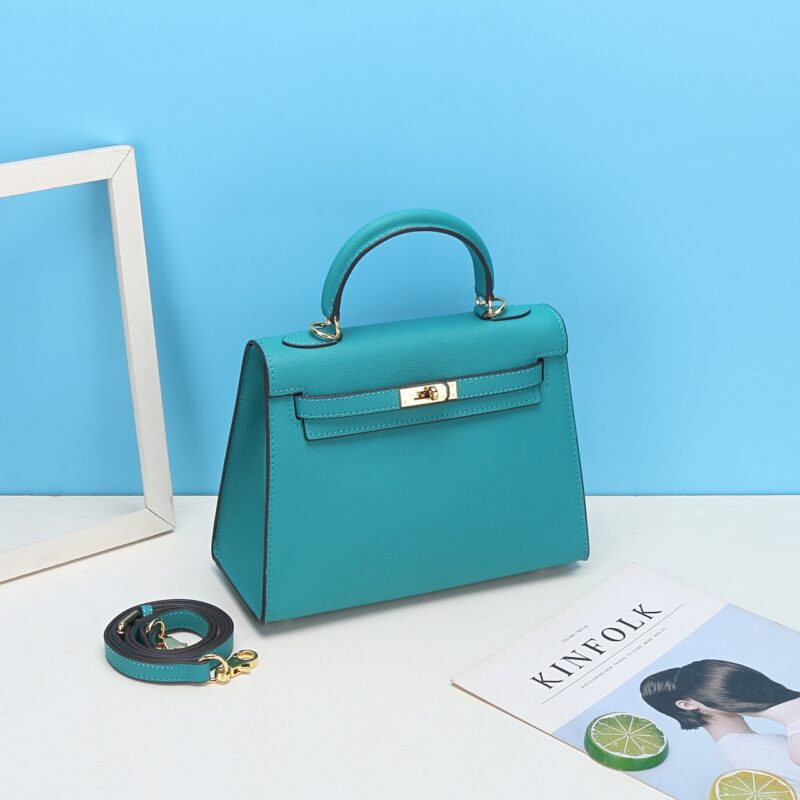 Sac à main en cuir Epsom pour femmes, quincaillerie dorée