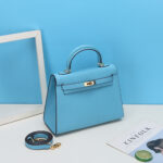 Sac à main en cuir Epsom pour femmes, quincaillerie dorée