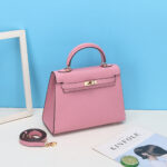 Sac à main en cuir Epsom pour femmes, quincaillerie dorée