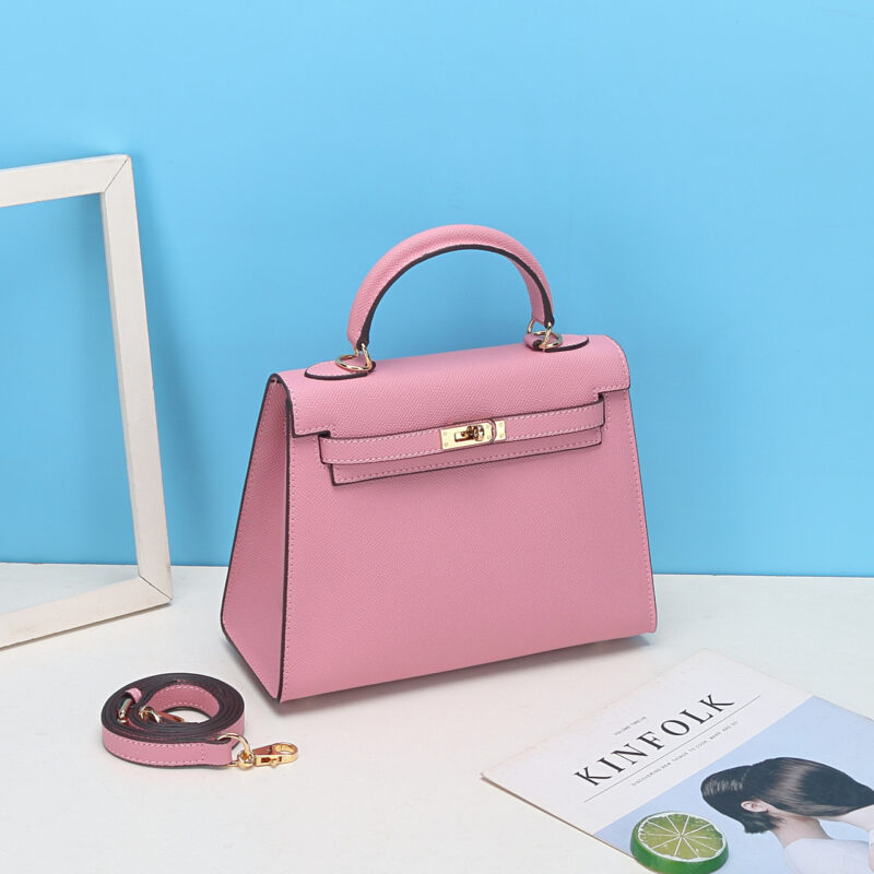 Sac à main en cuir Epsom pour femmes, quincaillerie dorée