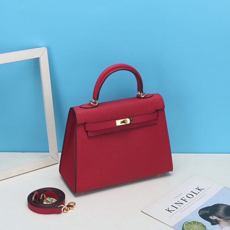 Sac à main en cuir Epsom pour femmes, quincaillerie dorée