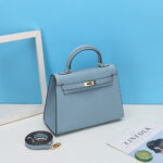 Sac à main en cuir Epsom pour femmes, quincaillerie dorée