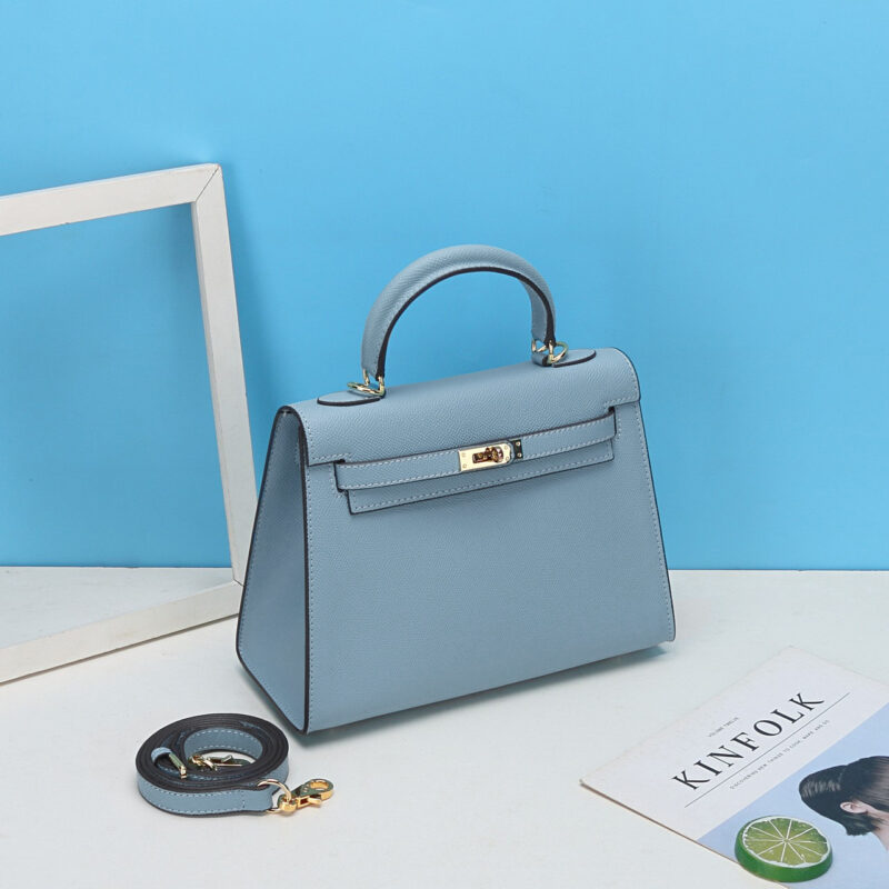 Sac à main en cuir Epsom pour femmes, quincaillerie dorée