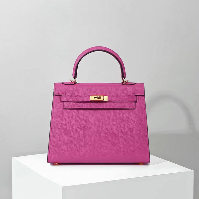 Sac à main en cuir Epsom pour femmes, quincaillerie dorée