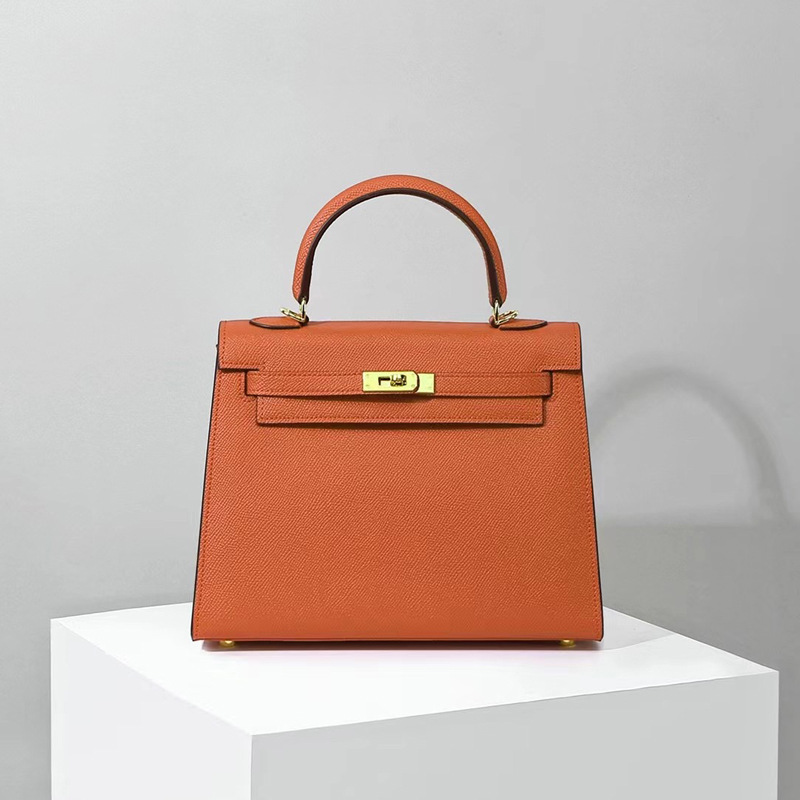 Sac à main en cuir Epsom pour femmes, quincaillerie dorée
