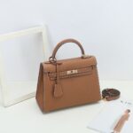 Sac à main en cuir Epsom pour femmes, quincaillerie dorée