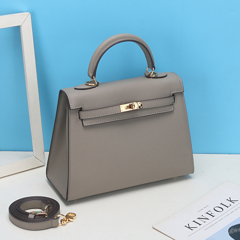 Sac à main en cuir Epsom pour femmes, quincaillerie dorée