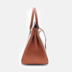 Damen Vollnarbenleder Color-Block Gold Lock Closure Henkeltasche mit Schlüssel & Schloss und Schlüsselriemen