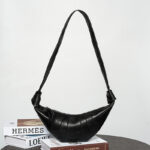 Sac à bandoulière en cuir d'agneau vintage en forme de boulette Hobo Crossbody Shoulder Bag