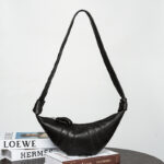 Sac à bandoulière en cuir d'agneau vintage en forme de boulette Hobo Crossbody Shoulder Bag