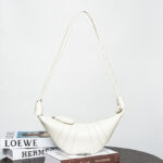 Sac à bandoulière en cuir d'agneau vintage en forme de boulette Hobo Crossbody Shoulder Bag