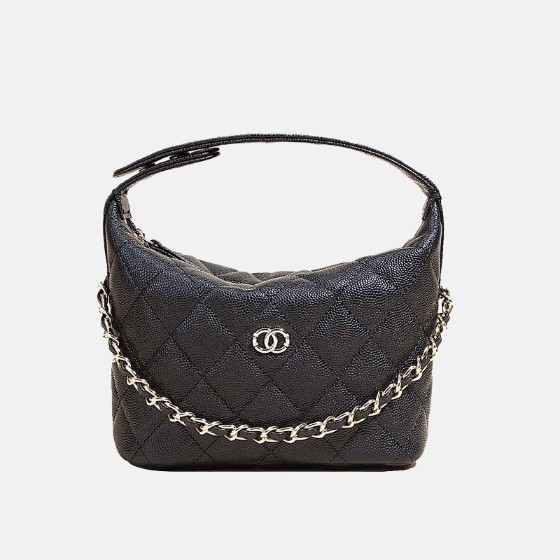 Sac Vintage matelassé en cuir véritable avec poignée en chaîne pour femmes