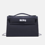 Women's Vintage Top-Grain Leather Crossbody Chain Handbag In Silver Lock