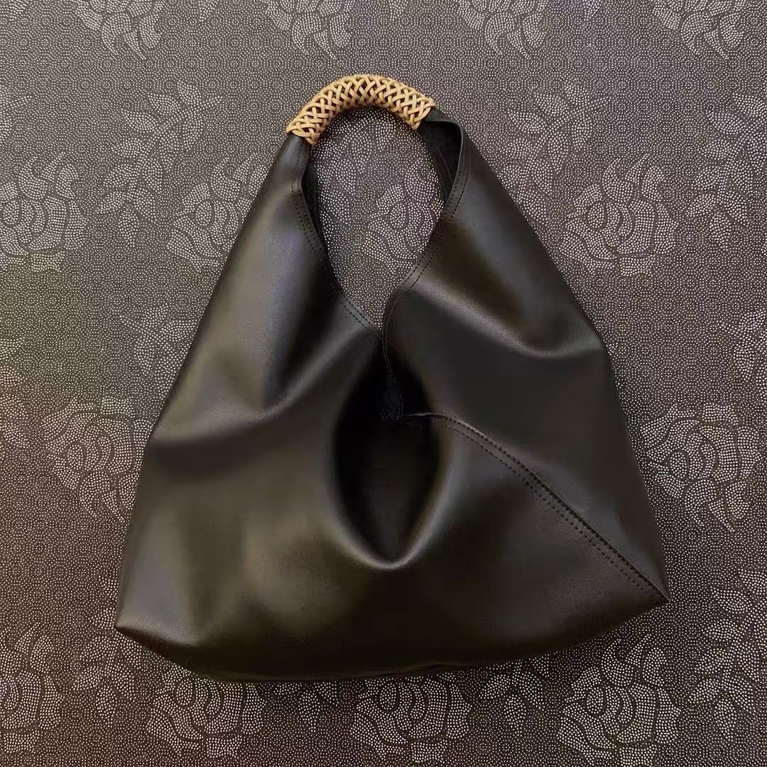 Sacs hobo à bandoulière en cuir véritable pour femmes avec sacs intérieurs photo review