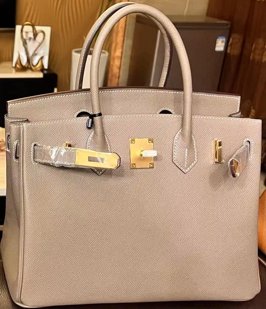 Sacs à main en cuir Epsom pour femmes, avec quincaillerie dorée photo review