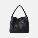 Women's Minimalist Woven Shoulder Hobo Bag