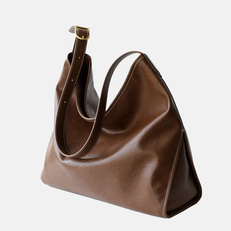 Women's Vintage Split Leather Hobo Shoulder Bag