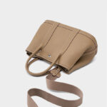 Sac à main vintage en cuir de grain supérieur pour femmes