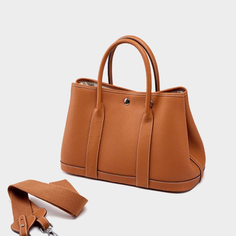 Sac à main vintage en cuir de grain supérieur pour femmes