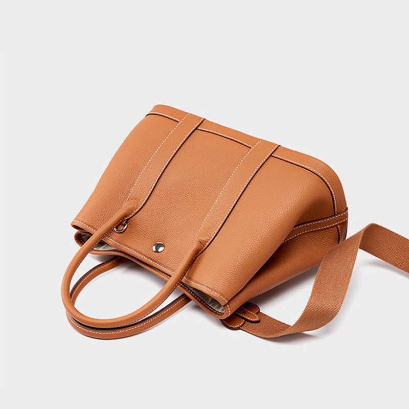 Sac à main vintage en cuir de grain supérieur pour femmes