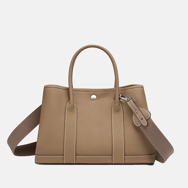 Women's Vintage Top-Grain Leather Crossbody Tote Handbag