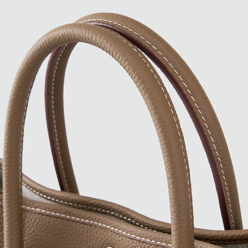 Sac à main vintage en cuir de grain supérieur pour femmes