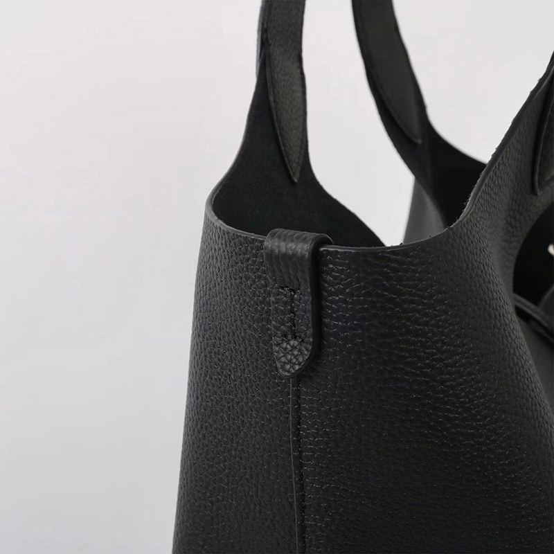 Sac à main vintage à bandoulière en cuir de grain supérieur et texture litchi pour femmes