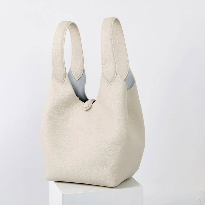 Sac à main vintage à bandoulière en cuir de grain supérieur et texture litchi pour femmes