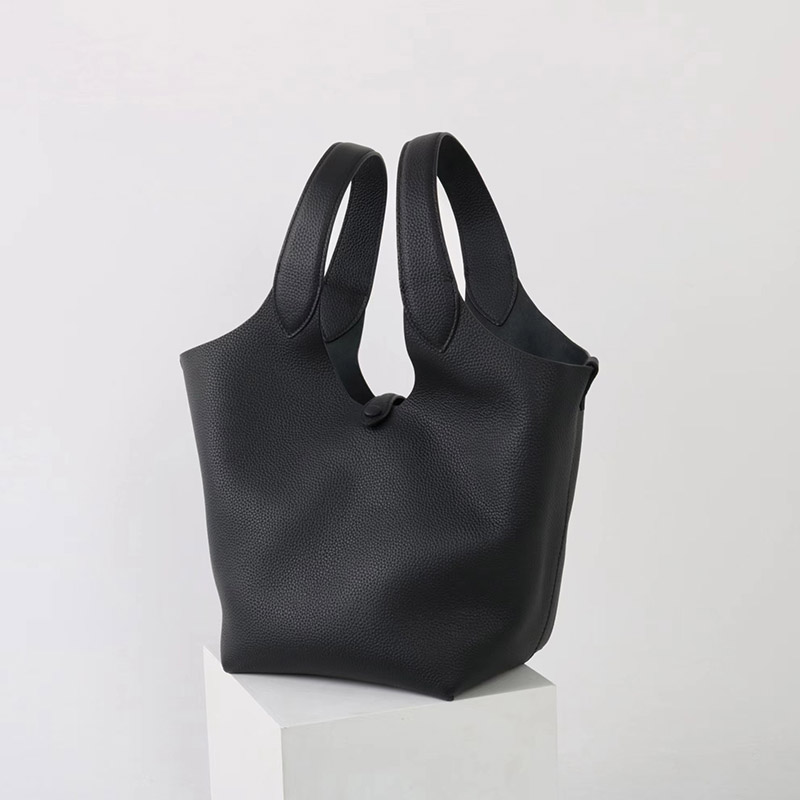 Sac à main vintage à bandoulière en cuir de grain supérieur et texture litchi pour femmes
