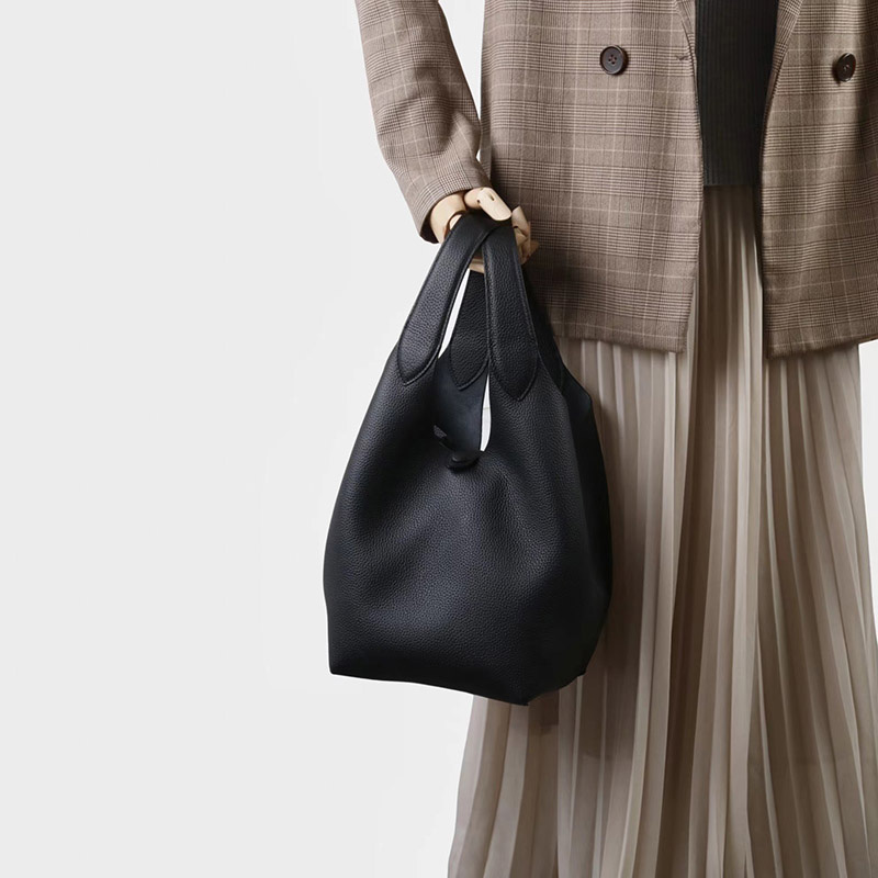 Sac à main vintage à bandoulière en cuir de grain supérieur et texture litchi pour femmes