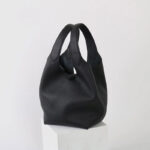 Sac à main vintage à bandoulière en cuir de grain supérieur et texture litchi pour femmes