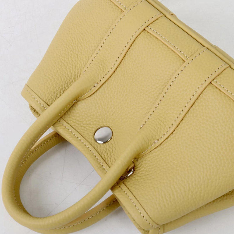 Women's Vintage Top-Grain Leather Mini Shoulder Crossbody Tote Handbag