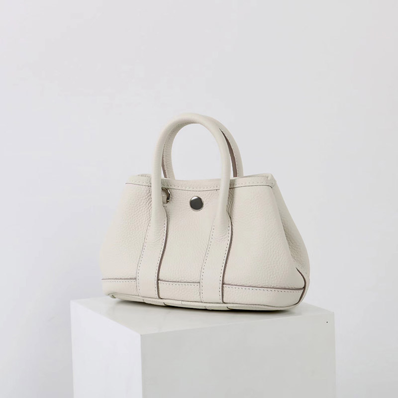 Women's Vintage Top-Grain Leather Mini Shoulder Crossbody Tote Handbag