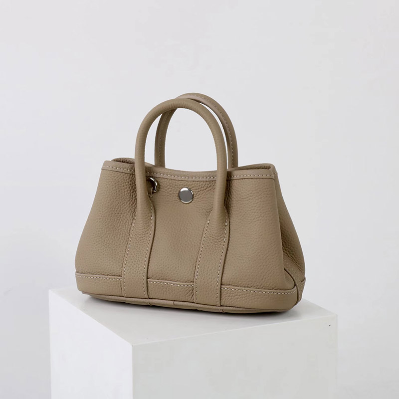 Women's Vintage Top-Grain Leather Mini Shoulder Crossbody Tote Handbag