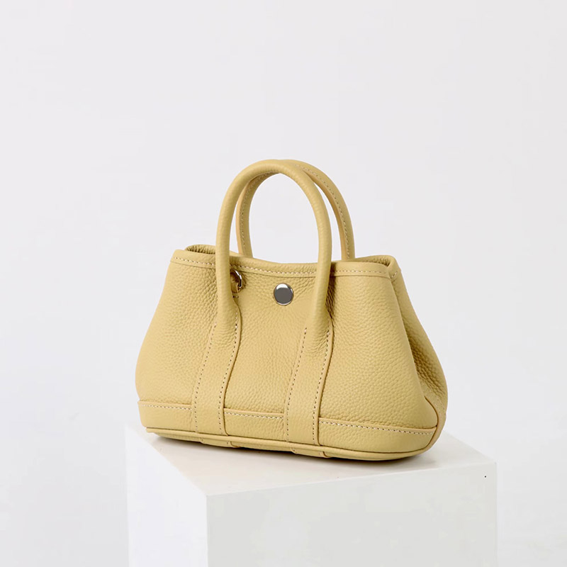 Women's Vintage Top-Grain Leather Mini Shoulder Crossbody Tote Handbag