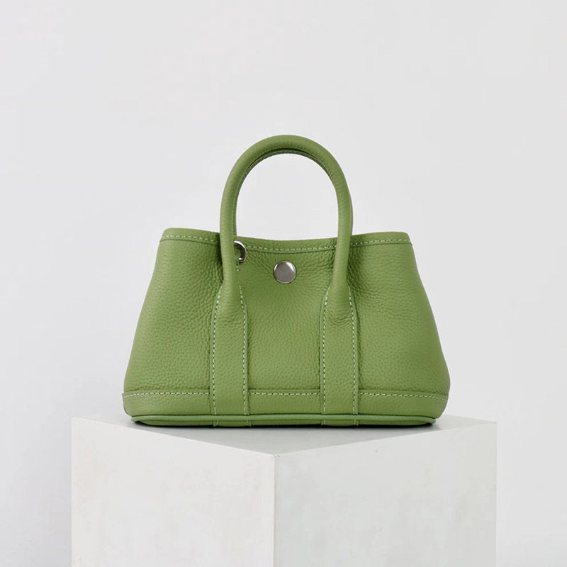 Women's Vintage Top-Grain Leather Mini Shoulder Crossbody Tote Handbag
