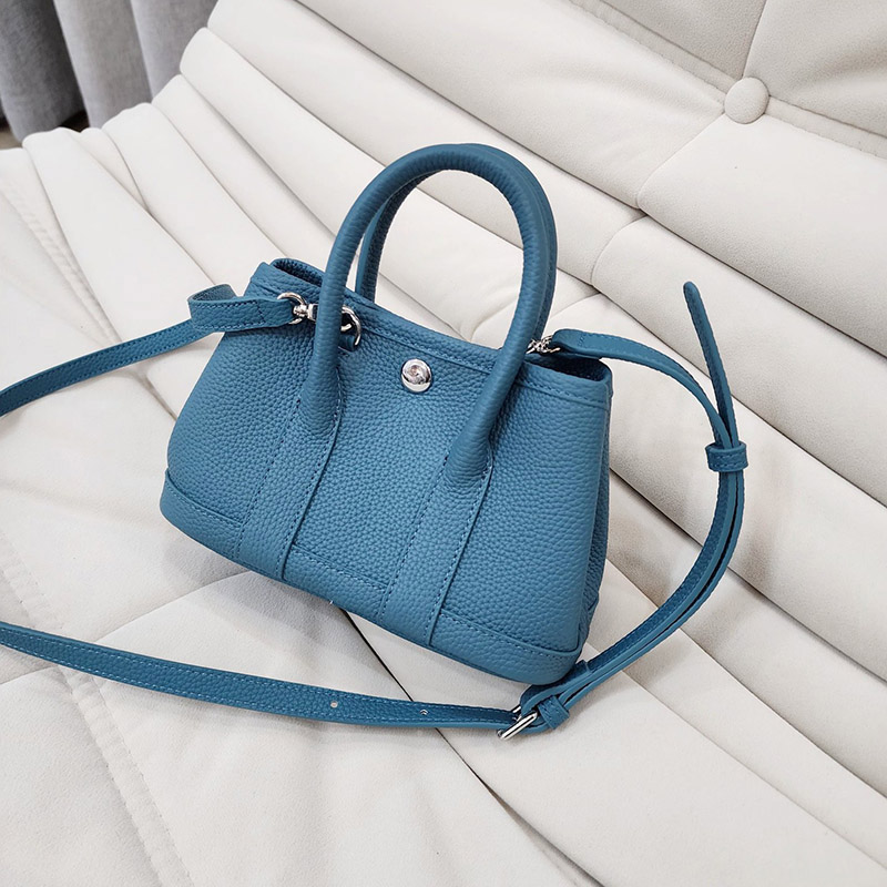 Women's Vintage Top-Grain Leather Mini Shoulder Crossbody Tote Handbag