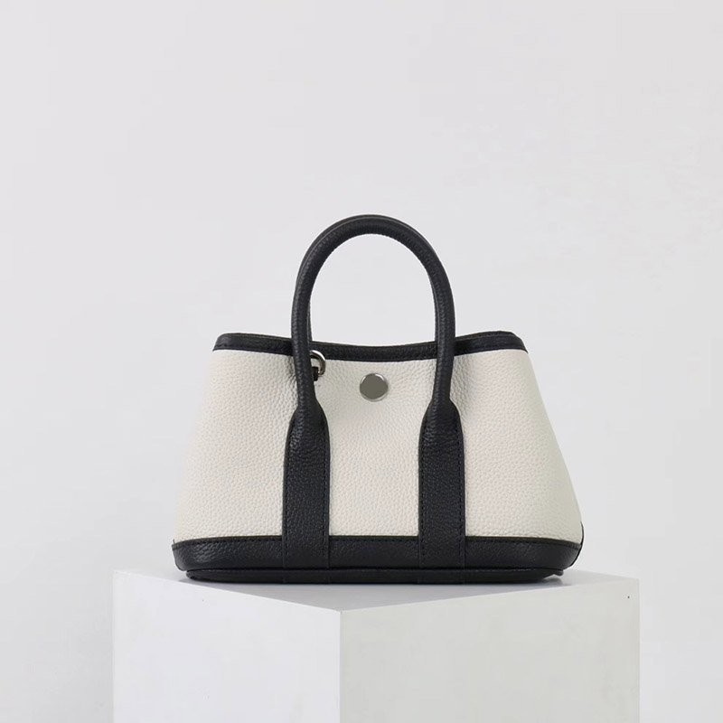Women's Vintage Top-Grain Leather Mini Shoulder Crossbody Tote Handbag